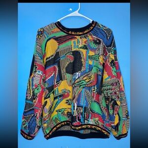 Vintage Coogi Sweater Bird Design